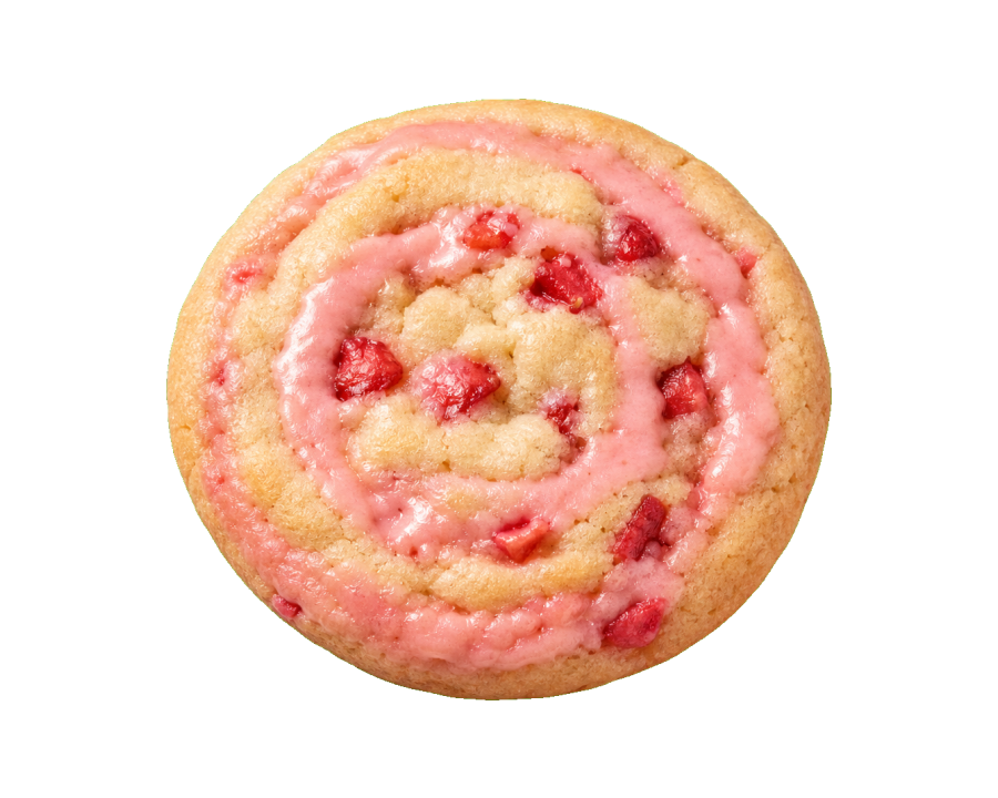 Strawberry swirl cookie